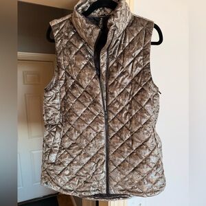 Athleta Quilted metallic silver Vest for Women